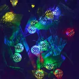 LED Globe String Lights Moroccan Ball Lights For Holiday Christmas Wedding Party Decorations