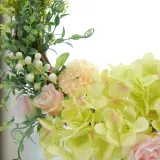 Rose Hydrangea Flower Wreath Front Door Décor Home Wall Hanging Wedding Ornament