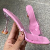 Transparent PNC High Heels Slide Stiletto Heeled Sandals