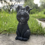 Halloween Magic Cat Resin Crafts Trinkets Animal Sculpture