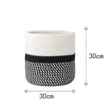 Woven Soft Kids Toy Set Cotton Rope Basket Indoor Planters For Indoor Plants