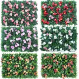 Artificial Daisy Flowers Panels Hedge Plant Wall Anti Ultraviolet Sunscreen Lawn