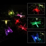 Solar Lawn Lamp Dragonflies Hummingbirds and Butterflies LED Garden Decoration Lamp