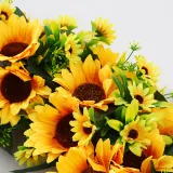 Sunflower Wreath Front Door Hanging Decor Flower Wedding Ornament