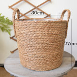 Natural Sea Grass Basket Woven Plant Pot Rattan Straw Basket