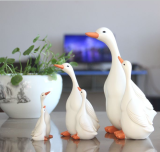 Outdoor Duck Mother And Son Statue Garden Decor Resin Yard Art For Lawn Backyard Party Wedding Decoration
