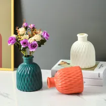 Creative Wedding Home Decoration Plastic Green Plants Flower Vase