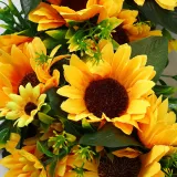 Sunflower Wreath Front Door Hanging Decor Flower Wedding Ornament