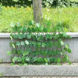 Artificial Green Leaf Expandable Stretchable Fence Net Guardrail Privacy Screen