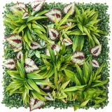 Artificial Vanilla Plant Grass Panels Topiary Hedge Plant Wall Anti Ultraviolet Sunscreen Lawn