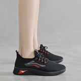 Women Casual Light Shoes Breathable Flat Lace Running Sneaker