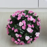 Artificial Plastic Rose Flowers Ball Garden Backyard Decoration