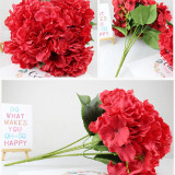 Home Garden Artificial Hydrangea Flower Wedding Bouquet Decoration
