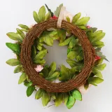 Peony Wreath Front Door Decor Flower Wall Hanging Wedding Ornament