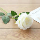 Home Garden Artificial Curled Rose Flower Wedding Bouquet Decoration
