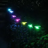 Solar Lawn Lamp Dragonflies Hummingbirds and Butterflies LED Garden Decoration Lamp