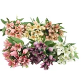 Artificial Tulip Lily Flowers Real Touch Home Office Party Decoration