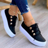 Outdoor Casual Lace Up Platform Sneaker