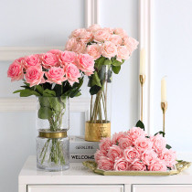 Home Garden Artificial Handmade Rose Wet Flower Room Decoration