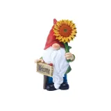 White Beard Dwarf Cartoon Solar Lamp Elves Welcome Card Christmas Light Decorations