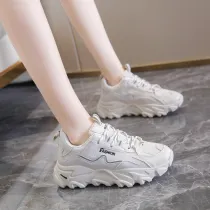 Women Round Toe  Platform Breathable Waterproof Sneakers