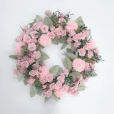 Rose Rustic Decorative Artificial Flower Wreath Wedding Ornament