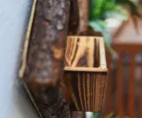Rustic Home Decorative Wooden Planter Pot Wall Hanging Natural Wood Flower Box