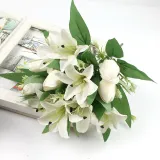 Artificial Tulip Lily Flowers Real Touch Home Office Party Decoration
