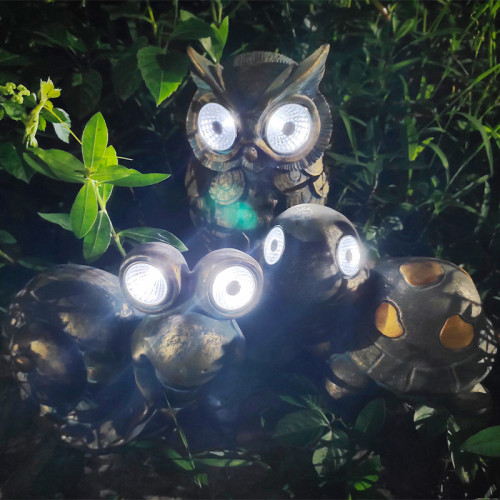 Solar Lamp Owl Turtle Lamp Garden Lawn Decoration