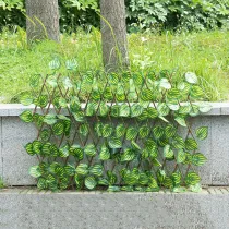 Artificial Green Leaf Expandable Stretchable Fence Net Guardrail Privacy Screen