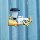 New Garden LED Solar Lights Squirrel Sloth Hanging Lights Outdoor Lamp