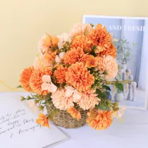 Home Artificial Flower European Ball Chrysanthemum Room Decoration