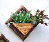 Rustic Home Decorative Wooden Planter Pot Wall Hanging Natural Wood Flower Box