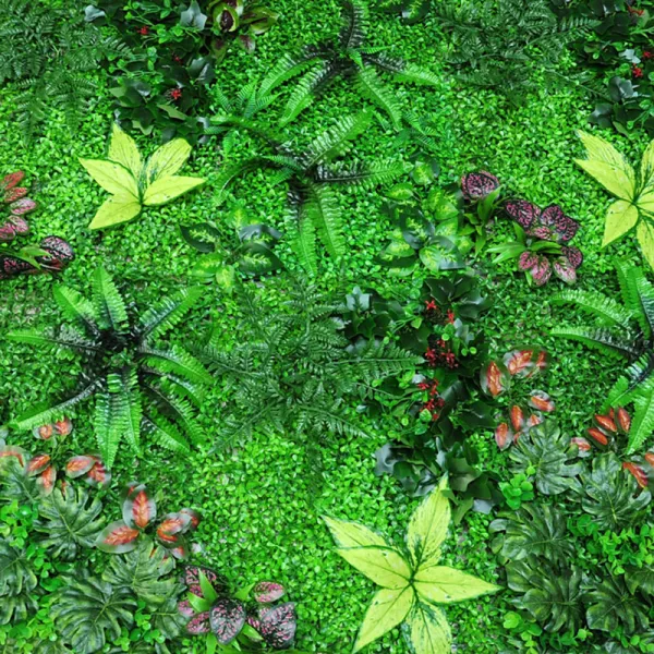 Artificial Plant Grass Panels Hedge Plant Wall Anti Ultraviolet Sunscreen Lawn