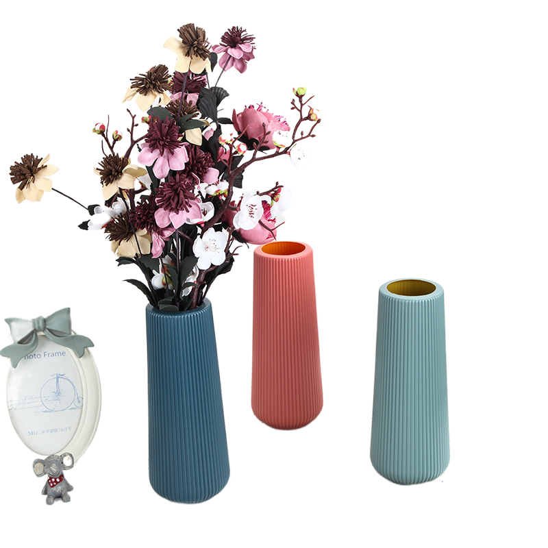Plastic Vase Simulation Ceramic Water Flower Arrangement Living Room Table Decoration