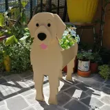 Golden Retriever Shape Plant Creative Flower Decorative