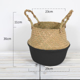 Natural Rattan Handmade Storage Baskets Decor Seagrass Woven Basket