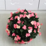 Artificial Plastic Rose Flowers Ball Garden Backyard Decoration