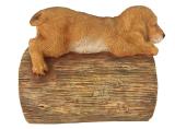 Polyresin Garden Decoration Golden Retriever Puppy Dog