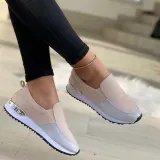 Flats Cut Out Suede Leather Low Top Boat Platform Sneaker