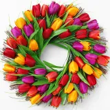Home Garden Artificial Tulip Bouquet Flower Room Decoration