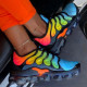 Mesh Knitted Air Cushion Sports Shoes Rainbow Running Sneakers