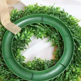 Lucky Triangle Flag Artificial Wreath Door Decor Wall Hanging Ornament