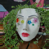 Girls Face Head Flower Planter Succulent Plant