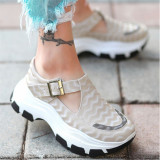 Thick Bottom Matching Casual Buckle Platform Sports Sandal Sneaker