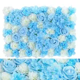 Artificial Silk Rose Flower Row Romantic Wall Décor