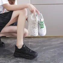 Women Casual Light Shoes Breathable Flat Height Increasing Jogging Sneaker