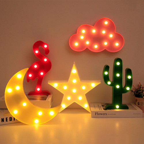 LED Five-pointed Star Small Night Light Cartoon Lighting Decoration Gifts