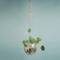 Disco Ball Planter Globe Shape Hanging Flower Pot
