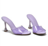Transparent PNC High Heels Slide Stiletto Heeled Sandals